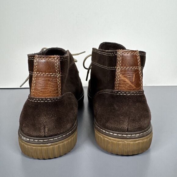Johnston and Murphy Wallace Chukka Boot Dark Brown Sheepskin Suede Men\'s  10.5 M main image 12